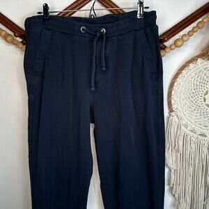 Peter Manning Navy Blue Cotton Joggers